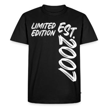Limited Edition Est. 2007 - Men's Premium Organic T-Shirt - black - Front - Nico (187cm)
