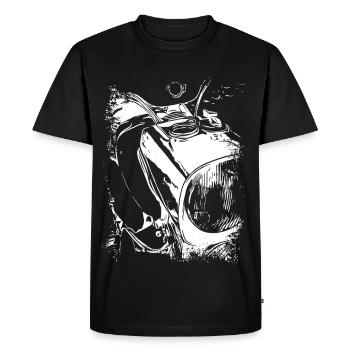 Légende deux temps noir et blanc - T-shirt Premium bio Homme - noir - Devant - Nico (187cm)