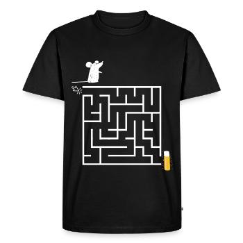 Carnival Mouse Kölsch Cologne Alaaf Costume Funny Fun - Men's Premium Organic T-Shirt - black - Front - Nico (187cm)