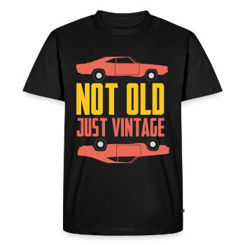 Voitures anciennes - T-shirt Premium bio Homme - noir - Devant - Nico (187cm)