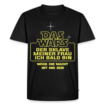 Le mariage qui a été lʻesclave de Jungessellenabschied - T-shirt Premium bio Homme - noir - Devant - Nico (187cm)