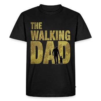 The Walking Dad stolzer Vater Papa Daddy Lustig - Männer Premium Bio T-Shirt - Schwarz - Vorne - Nico (187cm)