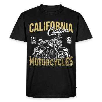 California Custom Motorcycles - T-shirt Premium bio Homme - noir - Devant - Nico (187cm)