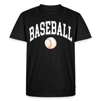 Base-ball - T-shirt Premium bio Homme - noir - Devant - Nico (187cm)