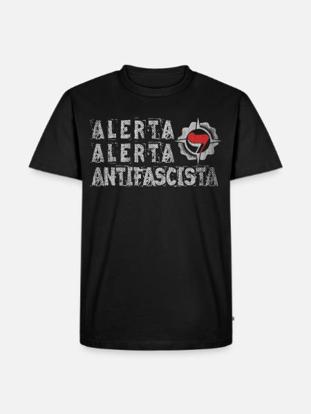 ANTIFASCISTA ANTIFASCIST ACTION - Men's Premium Organic T-Shirt - black