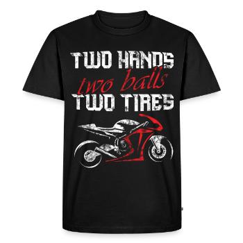Moto super athlète sportbike racing - T-shirt Premium bio Homme - noir - Devant - Nico (187cm)