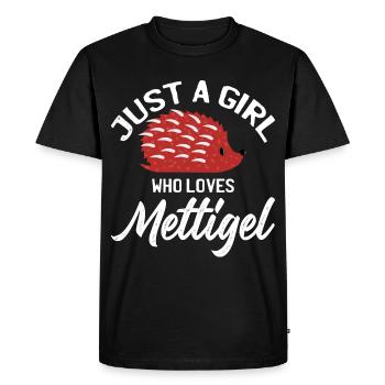 Mett Whisperer Heartbeat Hackepeter Mett - T-shirt Premium bio Homme - noir - Devant - Nico (187cm)