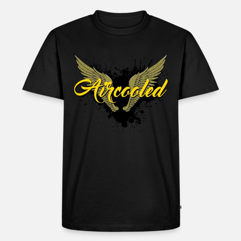 Aircooled - Männer Premium Bio T-Shirt - Schwarz