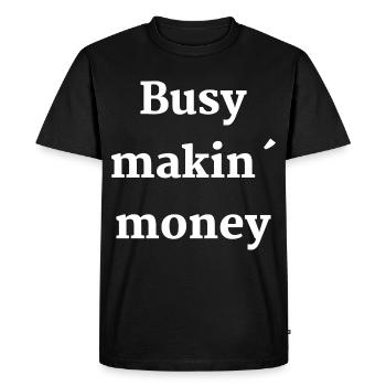 Money Business Business Entrepreneur Maker - Men's Premium Organic T-Shirt - black - Front - Nico (187cm)