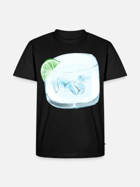 Glaçons verre verre - T-shirt Premium bio Homme - noir