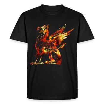 Dragon - Men's Premium Organic T-Shirt - black - Front - Nico (187cm)