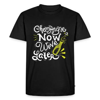 NEW YEARS EVE now Wine later - T-shirt Premium bio Homme - noir - Devant - Nico (187cm)