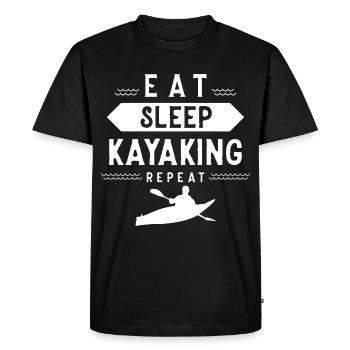 Kayak Kayaking Kayaker Kayaking Kayak - Men's Premium Organic T-Shirt - black - Front - Nico (187cm)
