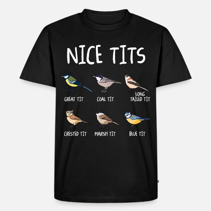 Vogelbeobachtung Vogelbeobachter Vogel - Männer Premium Bio T-Shirt - Schwarz