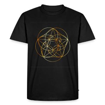 Art moderne de Fibonacci - T-shirt Premium bio Homme - noir - Devant - Nico (187cm)