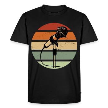 Chanteuse chanteuse - T-shirt Premium bio Homme - noir - Devant - Nico (187cm)