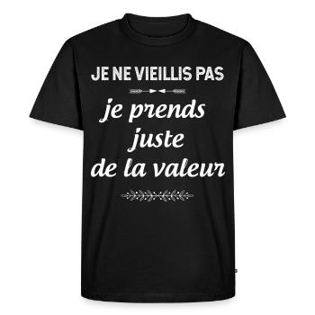 Eternelle Jeunesse - T-shirt Premium bio Homme - noir - Devant - Nico (187cm)