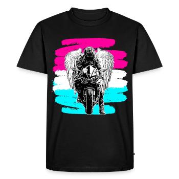 Mode de vie de motard de motard de motocyclettes de moto - T-shirt Premium bio Homme - noir - Devant - Nico (187cm)