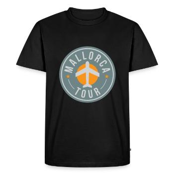 Mallorca tour airplane gift party departure trip - Men's Premium Organic T-Shirt - black - Front - Nico (187cm)
