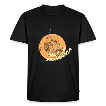 Seulement en Roumanie - Transylvanie - T-shirt Premium bio Homme - noir - Devant - Nico (187cm)