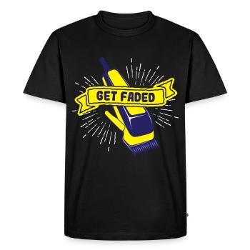 Barber Hairdresser Hairstylist Stylist Shaver Hair - Men's Premium Organic T-Shirt - black - Front - Nico (187cm)