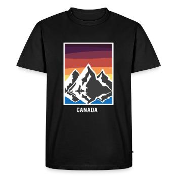 Canada - Men's Premium Organic T-Shirt - black - Front - Nico (187cm)
