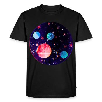 univers - T-shirt Premium bio Homme - noir - Devant - Nico (187cm)