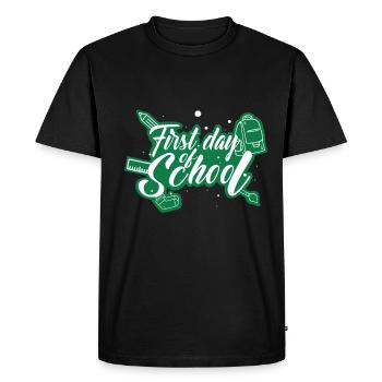 School enrollment - First day of school - Men's Premium Organic T-Shirt - black - Front - Nico (187cm)
