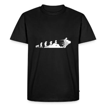 Evolution Moto - T-shirt Premium bio Homme - noir - Devant - Nico (187cm)