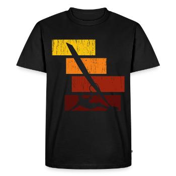 Windsurfing Colorful shirt - Men's Premium Organic T-Shirt - black - Front - Nico (187cm)