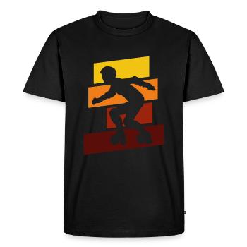 Roller Derby - T-shirt Premium bio Homme - noir - Devant - Nico (187cm)