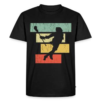 lacrosse - T-shirt Premium bio Homme - noir - Devant - Nico (187cm)