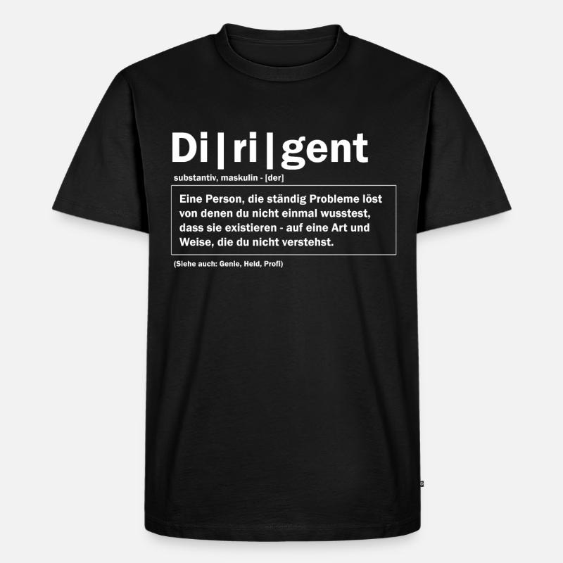 Dirigent Geschenk - Männer Premium Bio T-Shirt - Schwarz