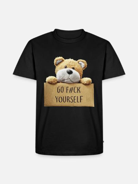Go f#ck yourself - Men's Premium Organic T-Shirt - black