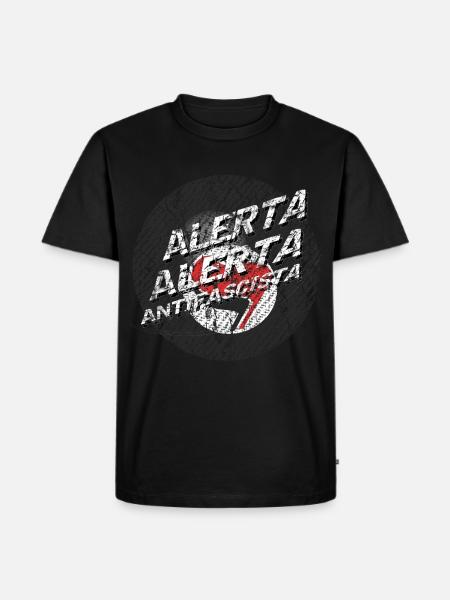 Antifa Billiard Alerta Alerta - Men's Premium Organic T-Shirt - black