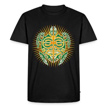 Hawaii Maori turtle tattoo - Men's Premium Organic T-Shirt - black - Front - Nico (187cm)