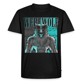 loup-garou - T-shirt Premium bio Homme - noir - Devant - Nico (187cm)