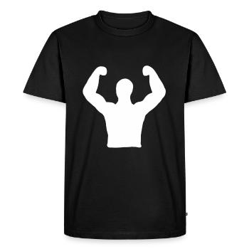Sport Sieg Gewinner Fitness Bodybuilding Geschenk - Men's Premium Organic T-Shirt - black - Front - Nico (187cm)