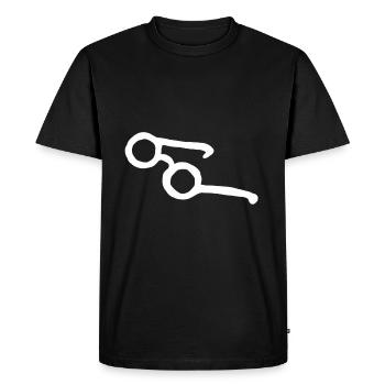 Lunettes Glass Aveugles Cadeau - T-shirt Premium bio Homme - noir - Devant - Nico (187cm)