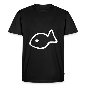 Cadeau bébé poisson aquarium pêche dauphin - T-shirt Premium bio Homme - noir - Devant - Nico (187cm)