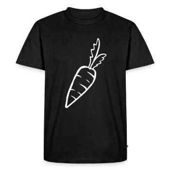 Carrot Carrot Root Vegetable Food Healthy Gift - Men's Premium Organic T-Shirt - black - Front - Nico (187cm)