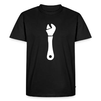Adjustable wrench wrench tools - Men's Premium Organic T-Shirt - black - Front - Nico (187cm)