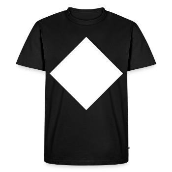 Losange - T-shirt Premium bio Homme - noir - Devant - Nico (187cm)