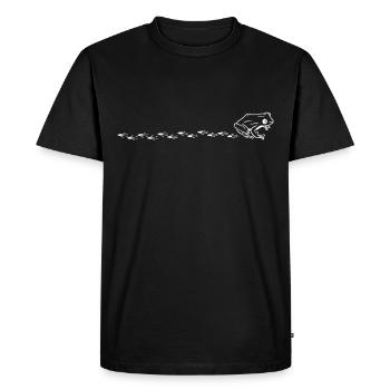 Grenouille Motif grenouille Grenouilles Amphibiens Idée cadeau - T-shirt Premium bio Homme - noir - Devant - Nico (187cm)