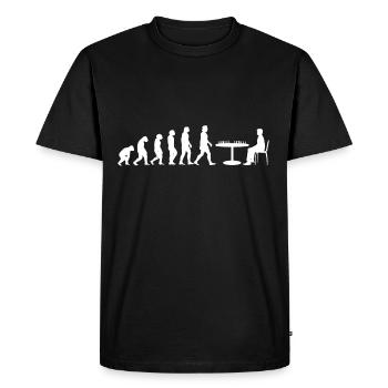 Échecs pièces échecs joueur d'échecs échiquier - T-shirt Premium bio Homme - noir - Devant - Nico (187cm)