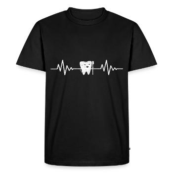 Dentiste dentiste Dentiste Dentiste Dentiste Dentiste Dents Dents - T-shirt Premium bio Homme - noir - Devant - Nico (187cm)