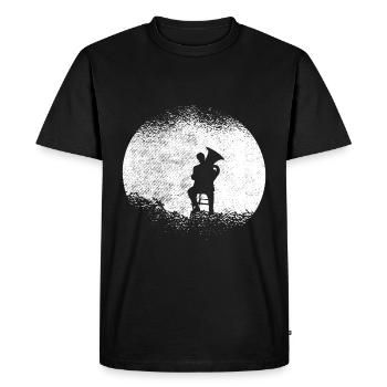Tuba tuba player tuba player brass instrument music - Men's Premium Organic T-Shirt - black - Front - Nico (187cm)