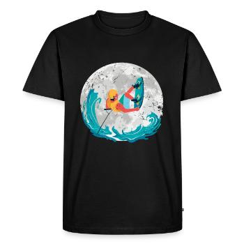 Wakeboard Wakeboard Wakeboarder cadeau - T-shirt Premium bio Homme - noir - Devant - Nico (187cm)