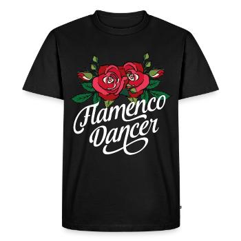 Danseur flamenco - T-shirt Premium bio Homme - noir - Devant - Nico (187cm)