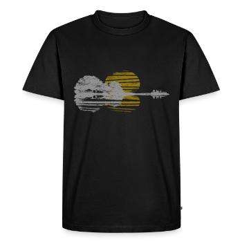 Guitar Guitarist Guitar Player Gift Bassist - Men's Premium Organic T-Shirt - black - Front - Nico (187cm)